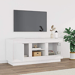 Avis vidaXL Meuble TV MN24501 - Bois blanc