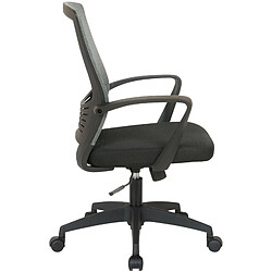 Decoshop26 Fauteuil de bureau - Gris