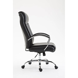 Decoshop26 Fauteuil de bureau pivotant - Noir