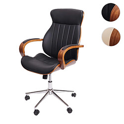 Mendler Fauteuil de bureau pivotant - Noyer
