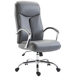 Decoshop26 Fauteuil de bureau relax - Gris