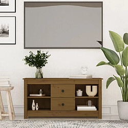 vidaXL Meuble TV - Marron miel