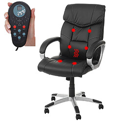 Decoshop26 Fauteuil de bureau relax électrique - Noir