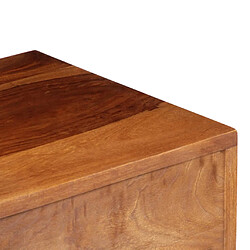 Helloshop26 Meuble TV bois et acier - Naturel pas cher