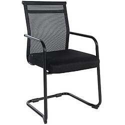 Decoshop26 Fauteuil de bureau - Noir