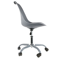 Avis The Home Deco Factory Chaise de bureau à roulettes design Kiruna - Gris