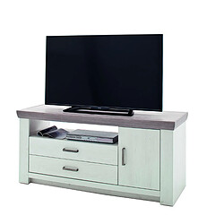 Pegane Meuble TV design - Blanc