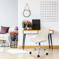 The Home Deco Factory Paris Prix Chaises à roulettes - Blanc