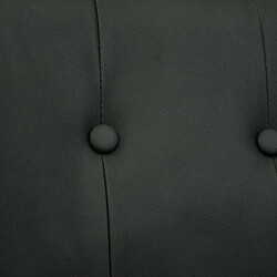 Mendler Chaise de bureau en similicuir - Noir