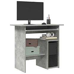 vidaXL Bureau Gris béton - 80x45x74 cm