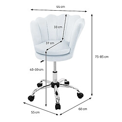 Acheter Ml-design Fauteuil de bureau à roulettes - Bleu clair