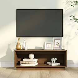 vidaXL Meuble TV Marron Miel