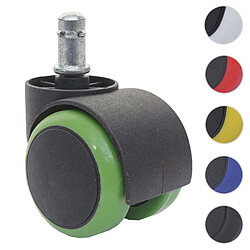 Mendler Roulettes chaise de bureau - Vert