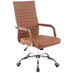 Decoshop26 Fauteuil de bureau - Marron