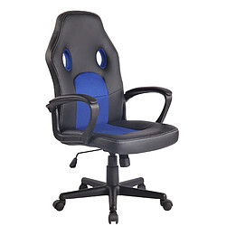 Decoshop26 Fauteuil de bureau design - Noir