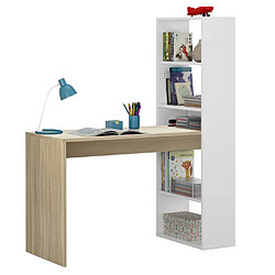 Alter Bureau avec bibliothèque - Blanc