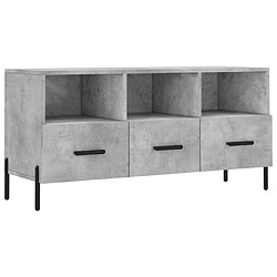 vidaXL Meuble TV Gris Béton