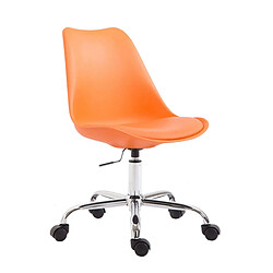 Decoshop26 Chaise de bureau - Orange