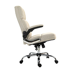 Decoshop26 Chaise de bureau pivotante - Marron