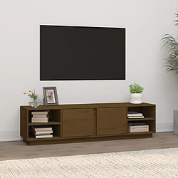 vidaXL Meuble TV - Marron miel