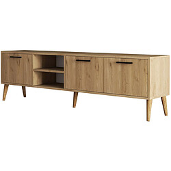 Hanah home meuble TV Exxen - chêne