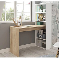 Alter Bureau avec bibliothèque - Blanc