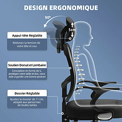 Acheter Homimaster Chaise Bureau Lexzurn - Noir