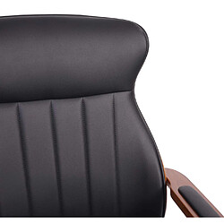 Decoshop26 Fauteuil de bureau pivotant - Noir