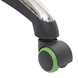 Mendler Roulettes chaise de bureau - Vert