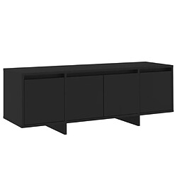 vidaXL Meuble TV - 120 cm - Noir