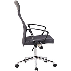 Decoshop26 Fauteuil de bureau ergonomique - Gris