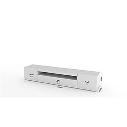 Acheter Alter Meuble TV 3 portes - Blanc brillant