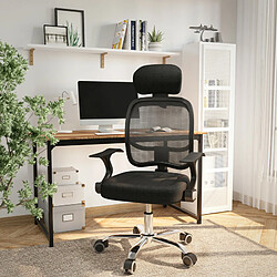 Homimaster Chaise Bureau Lexzurn - Noir