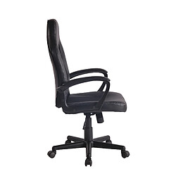 Decoshop26 Fauteuil de bureau sport - Noir