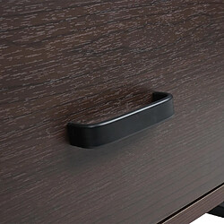 Mendler Table basse rectangulaire - Marron pas cher