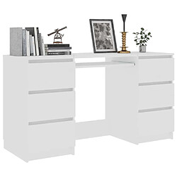 Avis vidaXL Bureau - Blanc - 140x50x77 cm