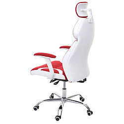 Mendler Fauteuil de bureau - Rouge pas cher