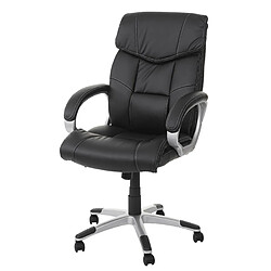 Decoshop26 Fauteuil de bureau relax électrique - Noir