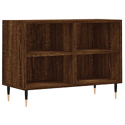 vidaXL Meuble TV chêne marron 69,5 x 30 x 50 cm bois d'ingénierie