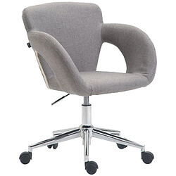 Decoshop26 fauteuil de bureau - Gris clair