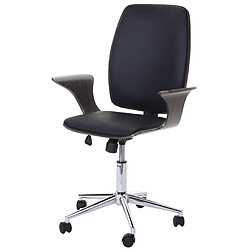 Decoshop26 Fauteuil de bureau pivotant - Gris