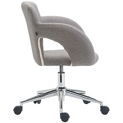 Decoshop26 fauteuil de bureau - Gris clair