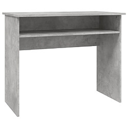 Bureau vidaXL Gris béton