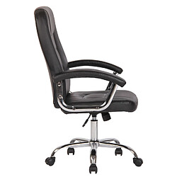 Decoshop26 Fauteuil de bureau - Noir