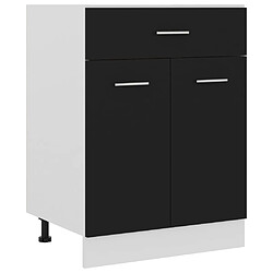 VidaXL Armoire de Plancher - Noir