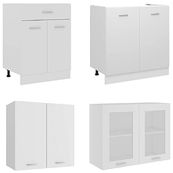 Acheter vidaXL Ensemble Meubles Cuisine - Blanc
