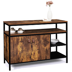 Idmarket Buffet CHICAGO 100 cm - Bois/métal