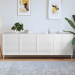 Meuble Bas De Cuisine VidaXL Blanc – 1 Tiroir, Bois, Sans Marques D'usage