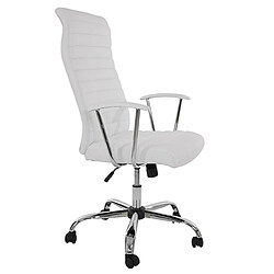 Mendler Fauteuil de bureau Cagliari - Blanc