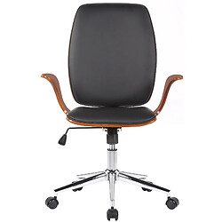 Decoshop26 Fauteuil de bureau - Noir